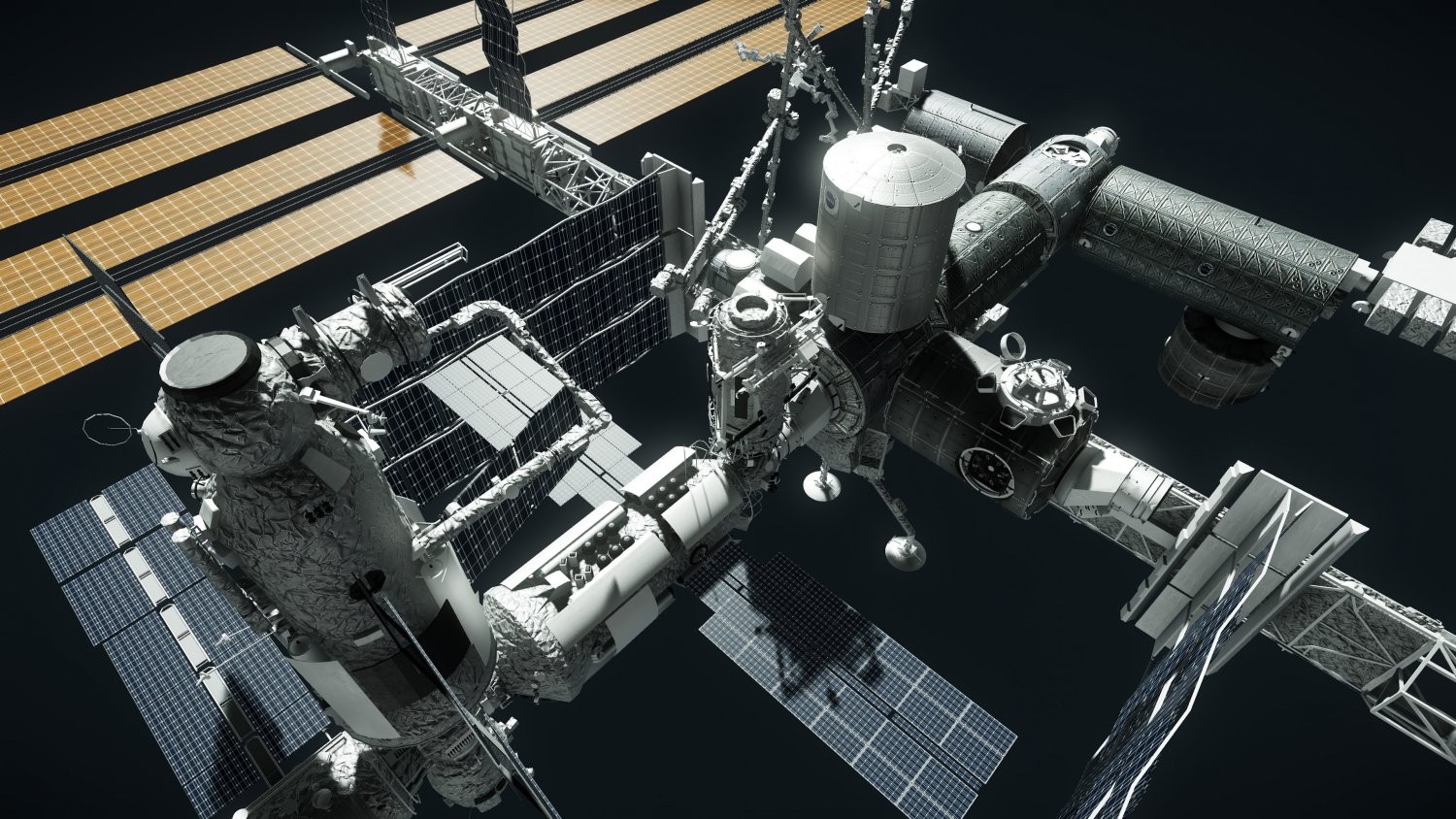 Pbr Game Ready Iss Space Station 3d Model In Real Spacecraft 3dexport