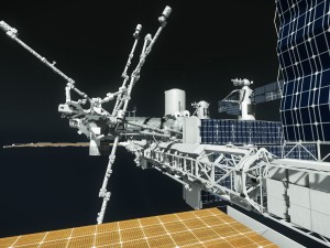 pbr game ready iss space station 3D Model