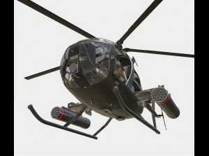 little bird mh-6 helicopter 3D Model
