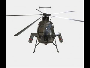 little bird mh-6 helicopter 3D Model