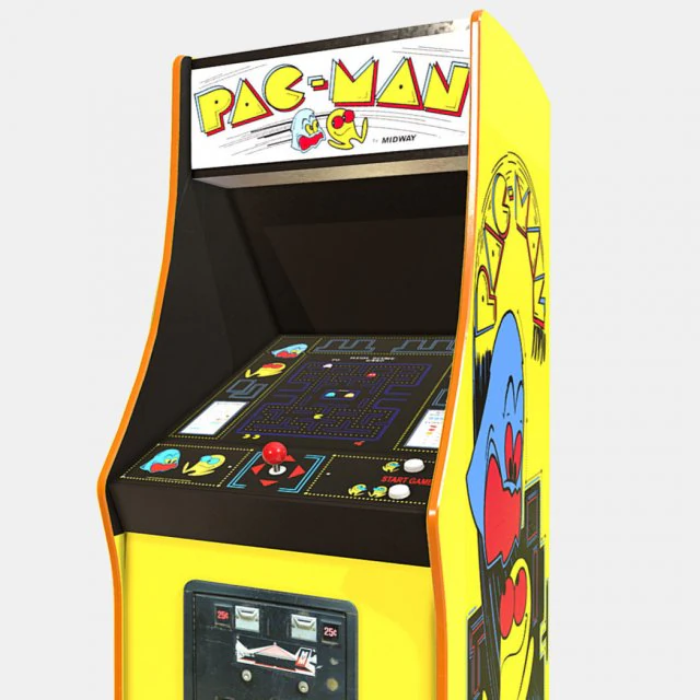 low poly pbr pacman cabinet 3D Model .c4d .max .obj .3ds .fbx .stl .blend 