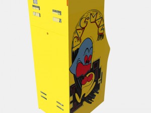low poly pbr pacman cabinet 3D Model
