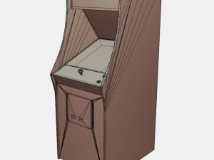 low poly pbr pacman cabinet 3D Model