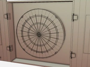 low poly pbr pub dart board 3D Model