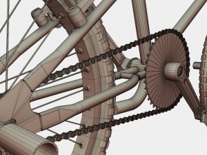 low poly pbr bmx stunt bike 3D Model