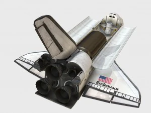 tentativo di navetta low poly pbr Modello 3D