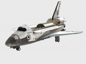 low poly pbr shuttle endeavour 3D Model