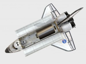 low poly pbr shuttle endeavour 3D Model