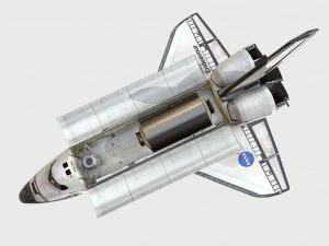 tentativo di navetta low poly pbr Modello 3D