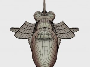 tentativo di navetta low poly pbr Modello 3D