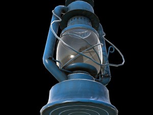 low poly pbr game ready storm lantern Modelo 3D