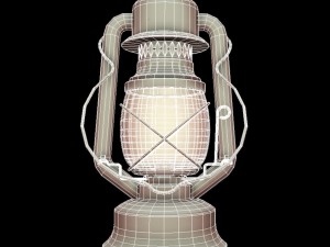 low poly pbr game ready storm lantern Modelo 3D