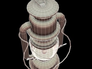 low poly pbr game ready storm lantern Modelo 3D