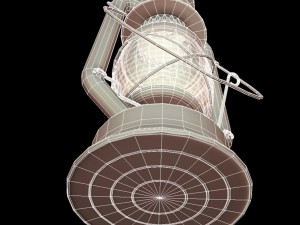 low poly pbr game ready storm lantern Modelo 3D
