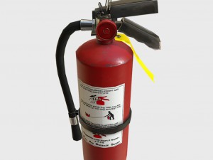 low poly pbr game ready fire extinguisher 3D Model