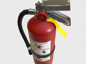 low poly pbr game ready fire extinguisher Modelo 3D