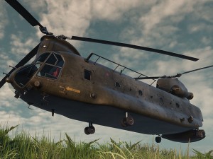 ch-47 chinook helicopter 3D 모델
