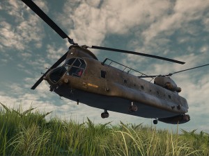 ch-47 chinook helicopter 3D Model