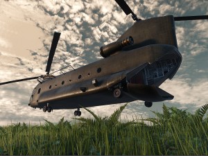 ch-47 chinook helicopter 3D Model