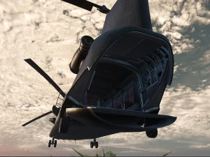 Elicottero Chinook Ch-47 Modello 3D