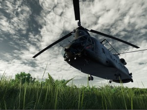 ch-47 chinook helicopter 3D Model