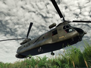 ch-47 chinook helicopter 3D Model