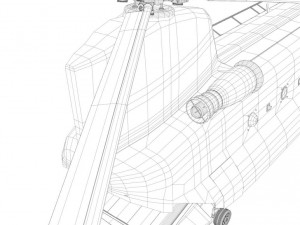 ch-47 chinook helicopter 3D Model