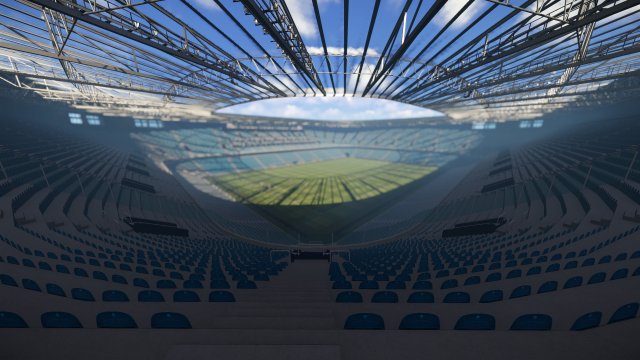 low poly video game ready premier football stadium Modèle 3D .c4d .max .obj .3ds .fbx .stl .blend 