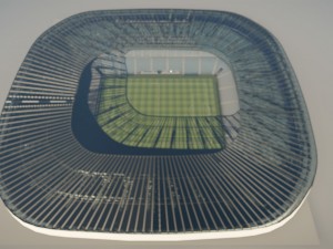 low poly video game ready premier football stadium Modèle 3D