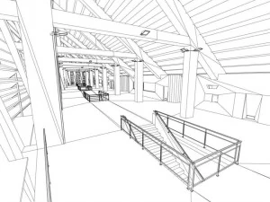 Stadio di calcio premier pronto per videogiochi low poly Modello 3D