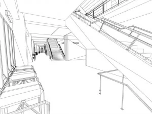 Stadio di calcio premier pronto per videogiochi low poly Modello 3D