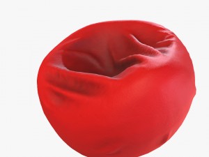 low poly pbr bean bag Model 3D