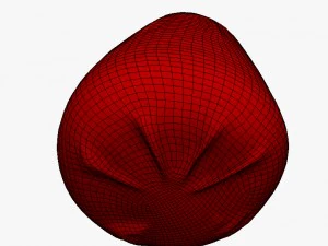 saco de feij&atilde;o baixo poli pbr Modelo 3D