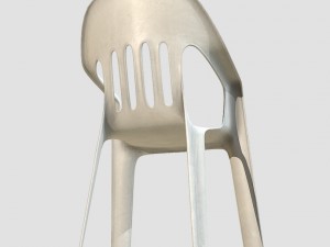 low poly pbr garden chair Model 3D
