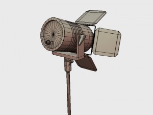 low poly pbr studio camera props Modèle 3D