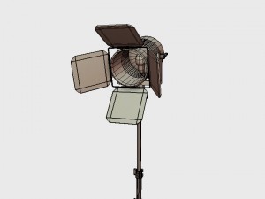 low poly pbr studio camera props Modèle 3D