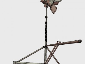 low poly pbr studio camera props Modèle 3D
