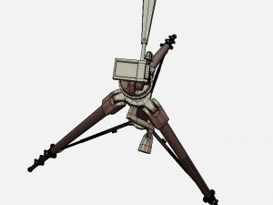 low poly pbr studio camera props Modèle 3D