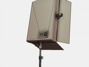 low poly pbr studio camera props Modèle 3D