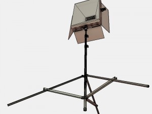 low poly pbr studio camera props Modèle 3D