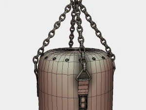 saco de pancadas de baixo poli pbr Modelo 3D