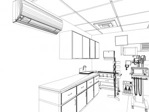hospital recovery room 3D Model