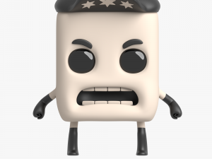 gumy star officer 3D Модель
