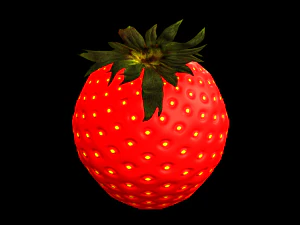3d strawberry 3D Model