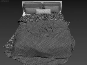 bed glanze black 3D Model