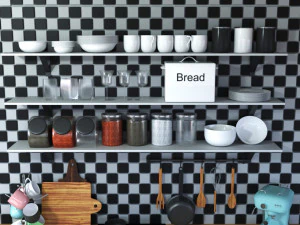 mutfak sahne 3D Model