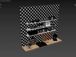 kitchen props Model 3D