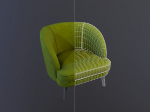 chairs collection low-poly 3D 模型