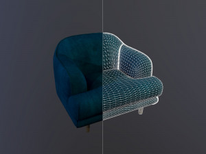 chairs collection low-poly 3D 模型