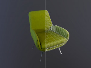chairs collection low-poly 3D 模型